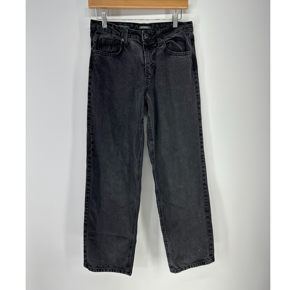 Wild Fable Jeans Women 2 Black Relaxed Straight Leg Mid Rise 90s EasyRigid Denim